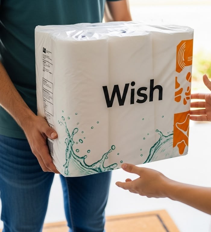 wish tørkepapir sekk